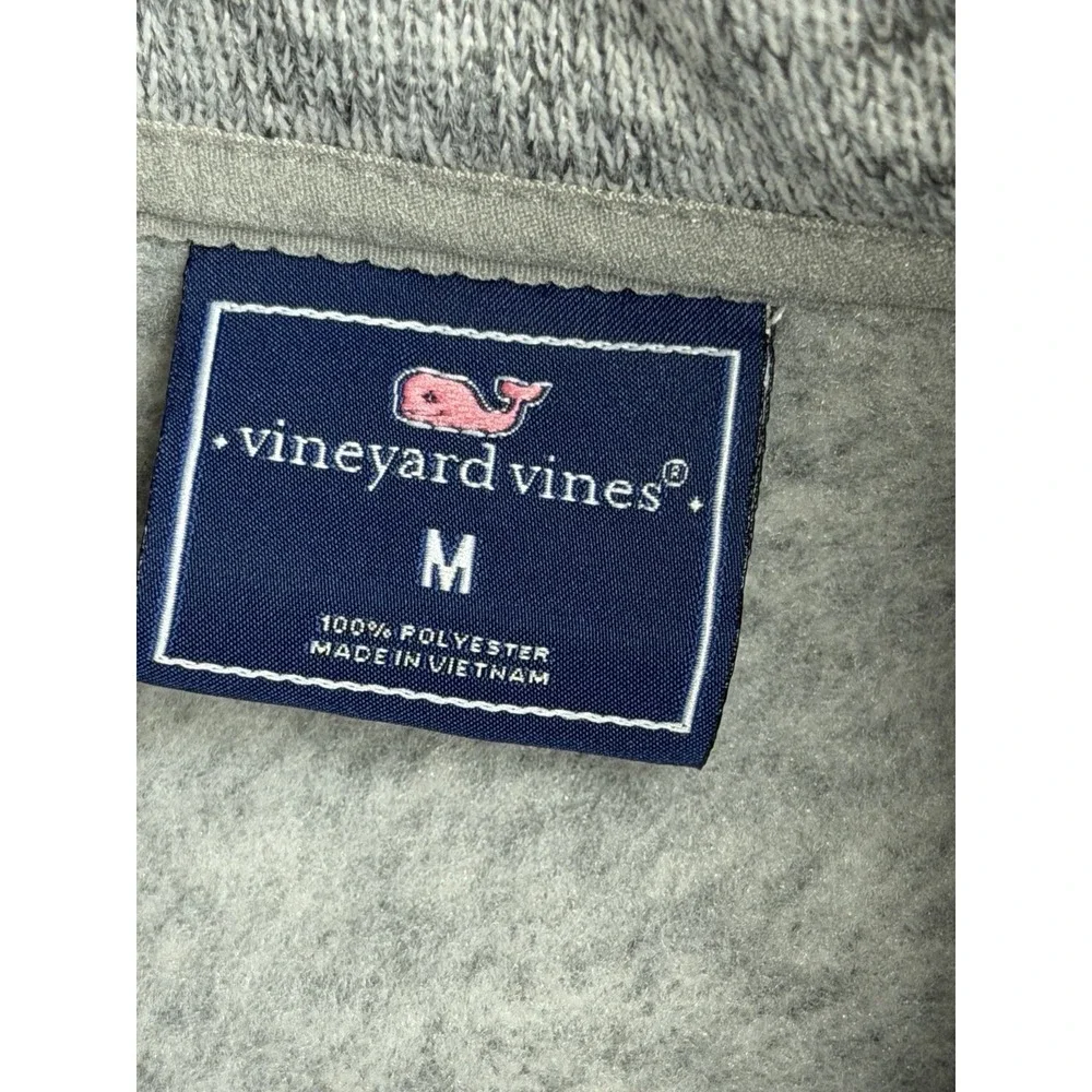 Vineyard Vines 1/4 Zip Pullover Sweater Mens Size Medium Gray